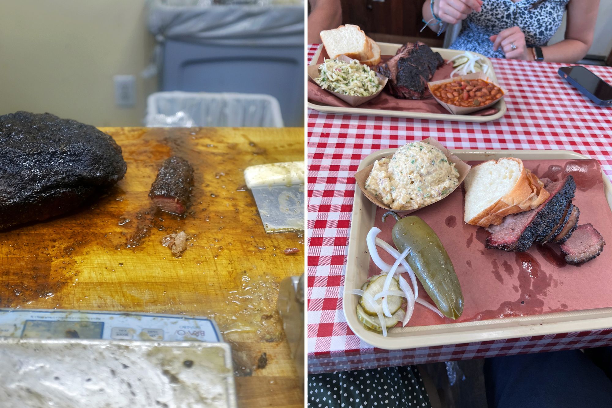 Goldee's BBQ brisket plate