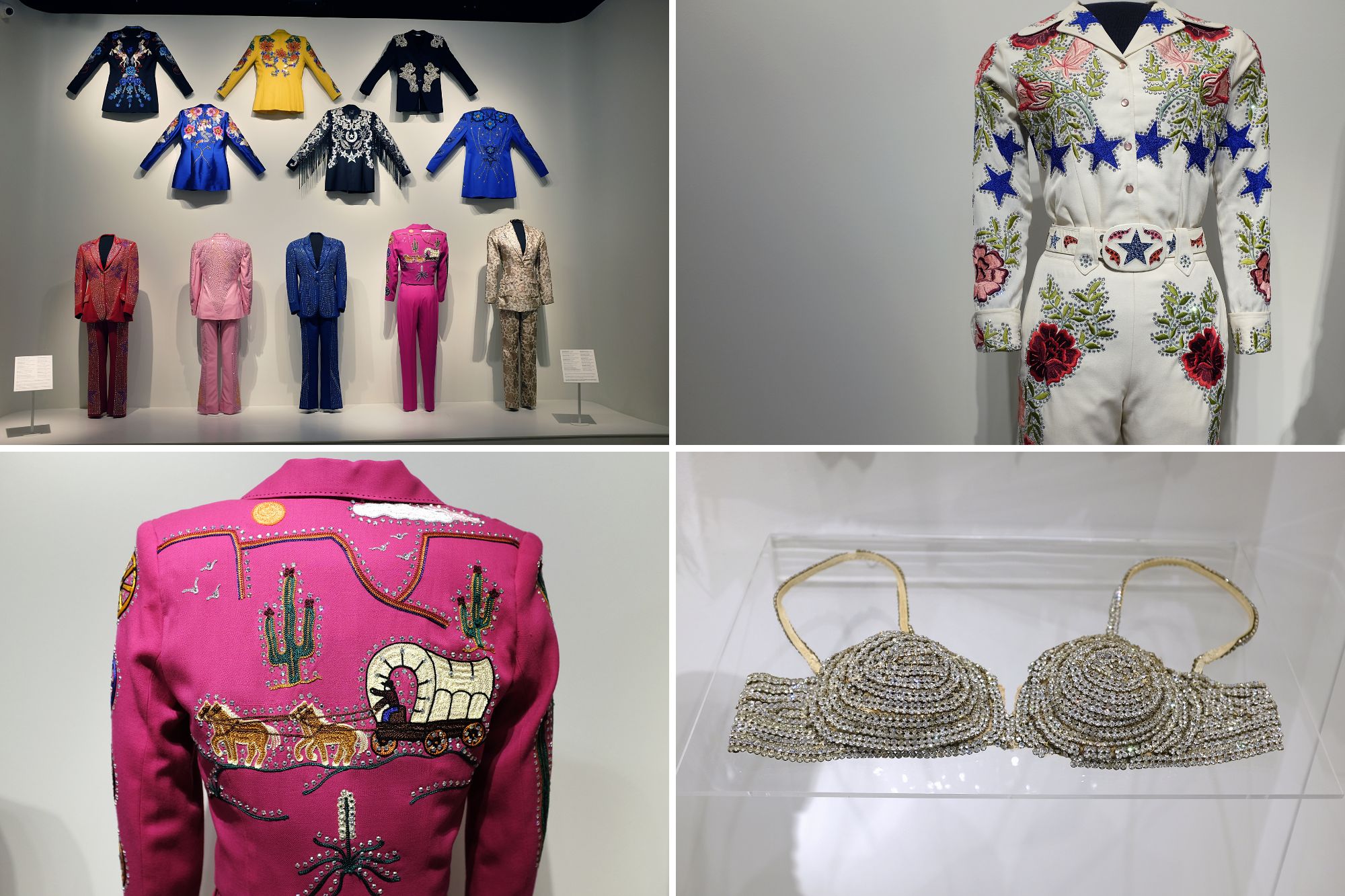 Items in the Dare to Wear exhibit at the National Cowgirl Museum