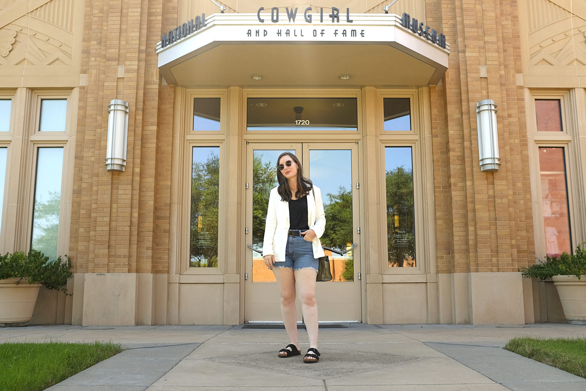 Alyssa stands in front of the Cowgirl Museum in Fort Worth