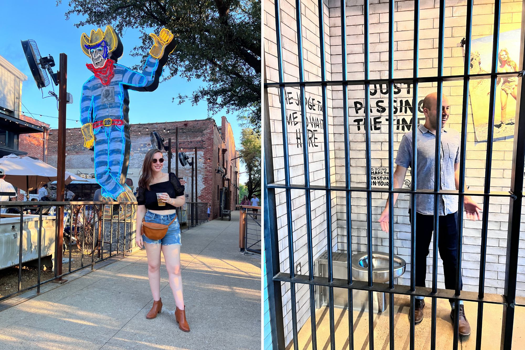 The outside of Second Rodeo Brewing and the mock jail