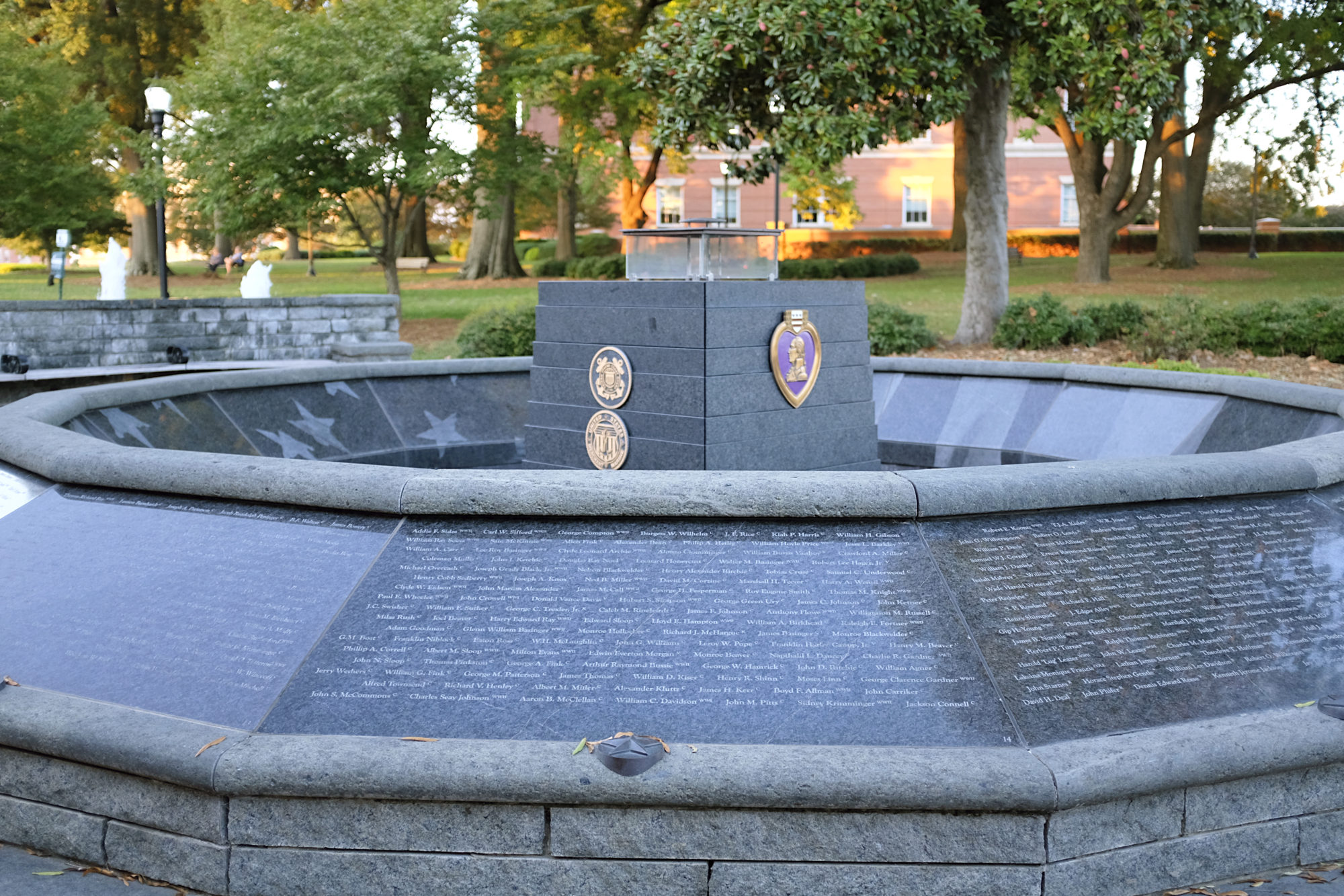 The memorial at Kannapolis' Veteran's Park