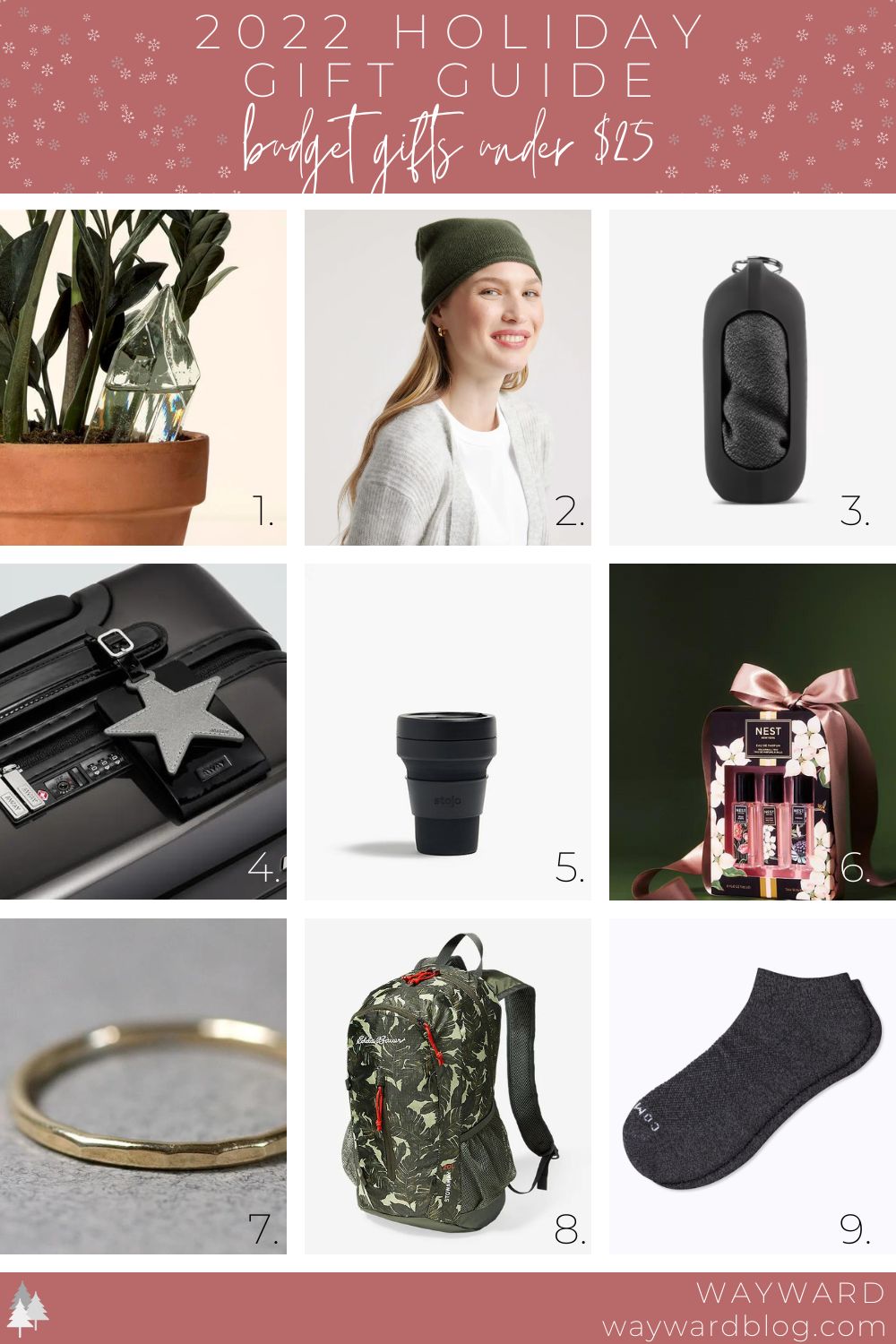 Collage of images in the Budget Gifts gift guide