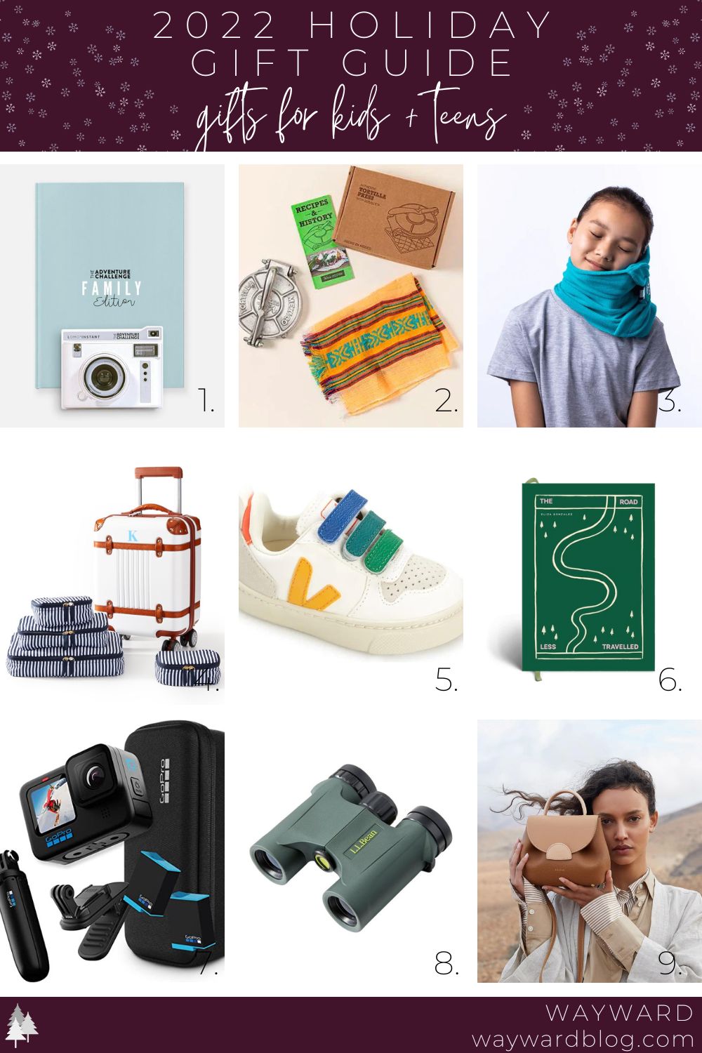 Collage of images in the gifts for kids and teens gift guide