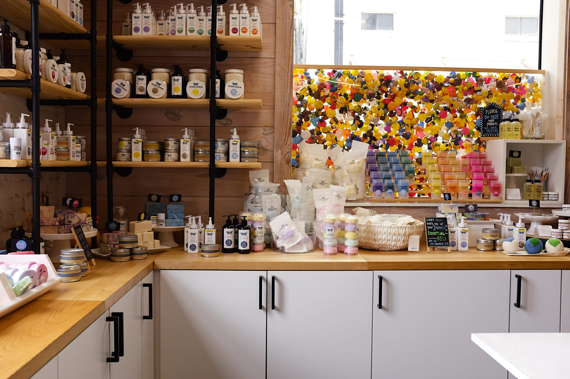 Interior shelves of products in Bathe in Beaufort