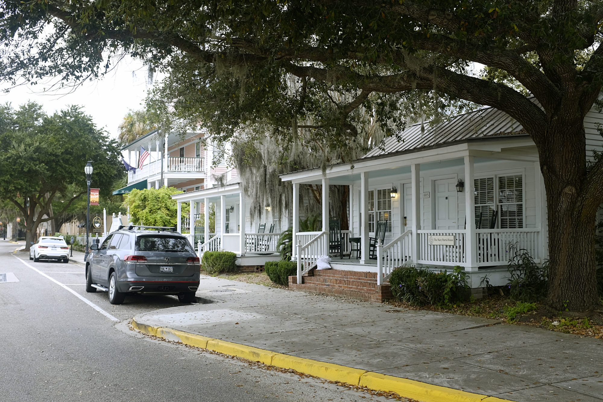 Street view of the Port Republic Cottages