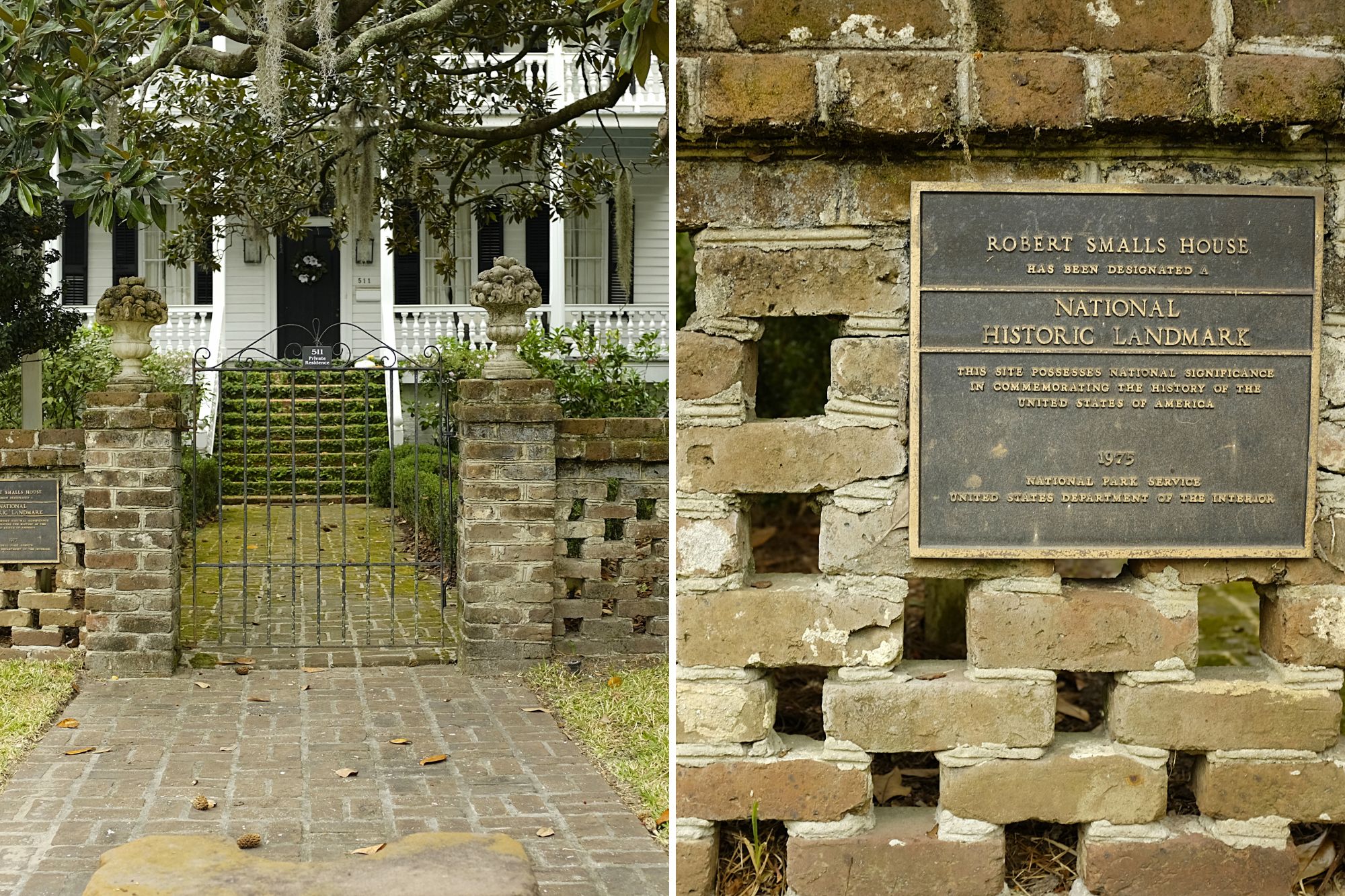 Images of exterior of Robert Smalls House