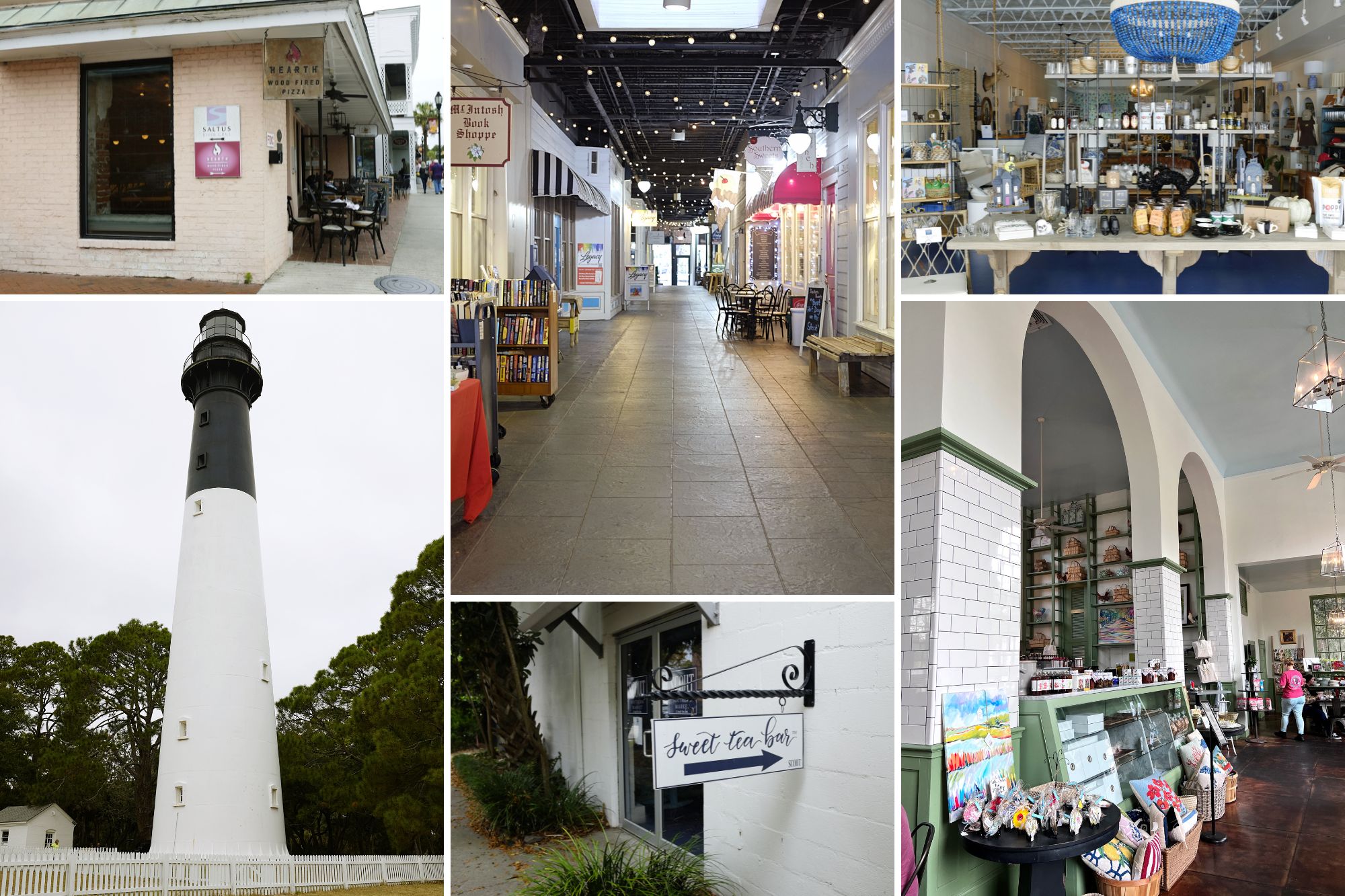 Collage of images of more things to do in Beaufort
