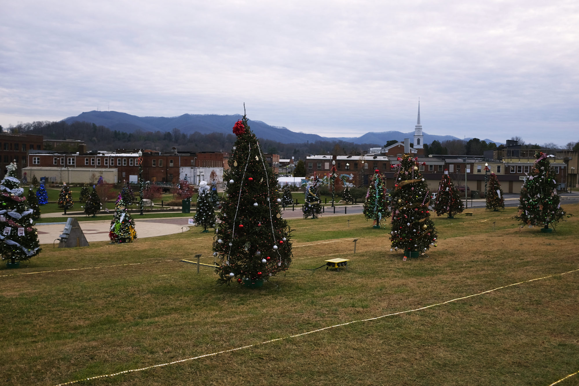 View of Candy Land Christmas in King Commons Park