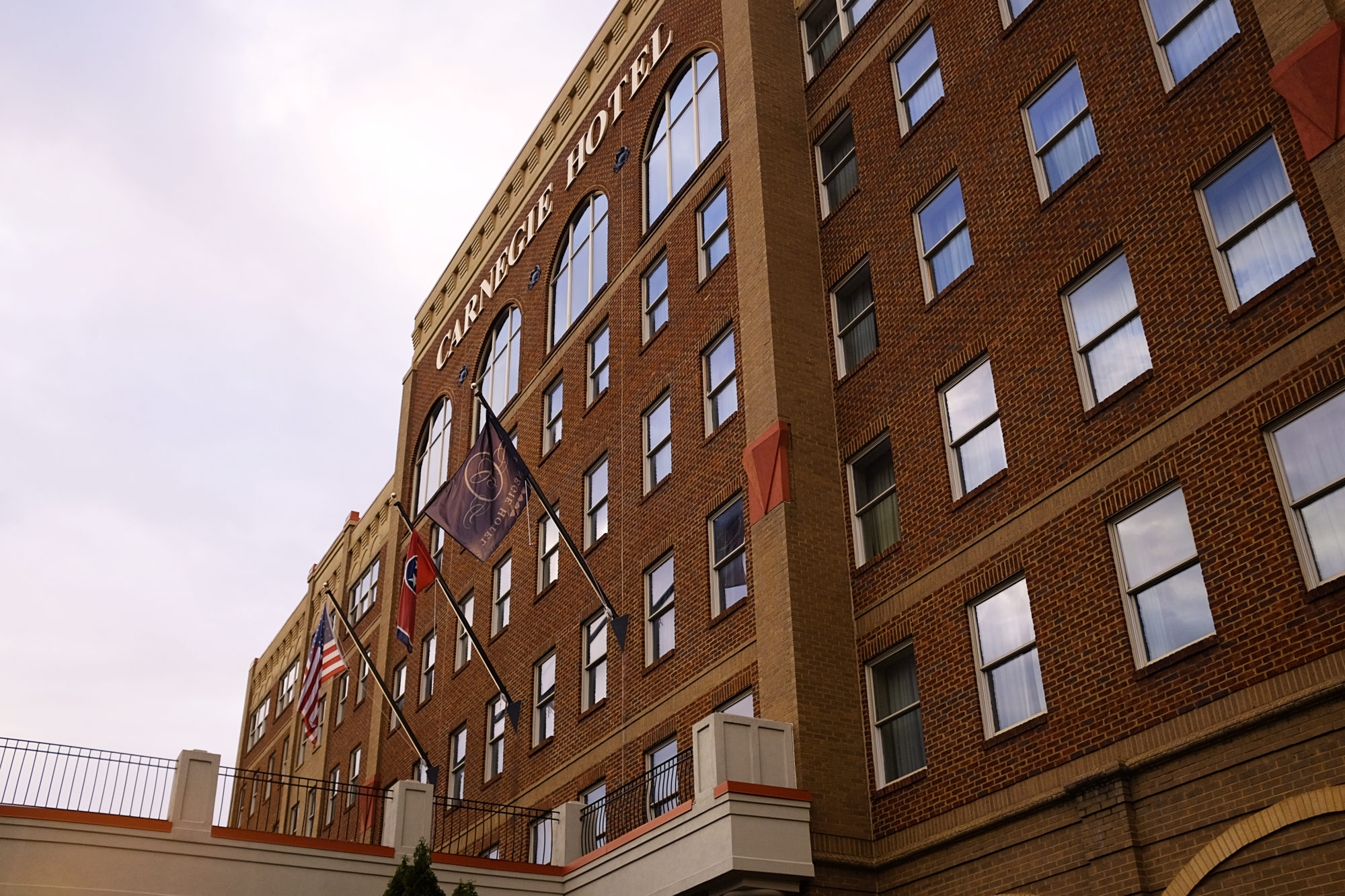 View of the Carnegie Hotel from out front