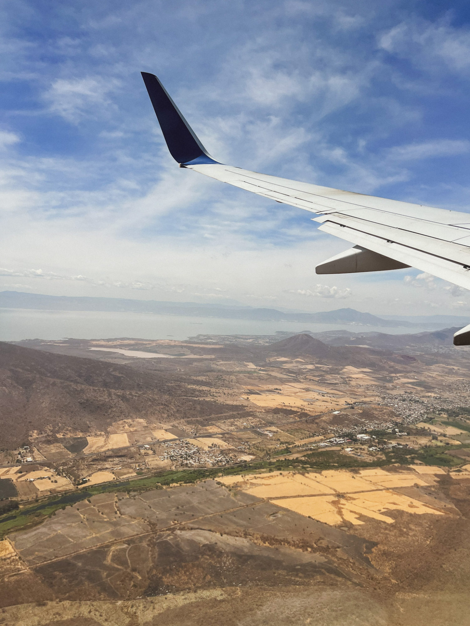 View of Lake Chapala from the air
