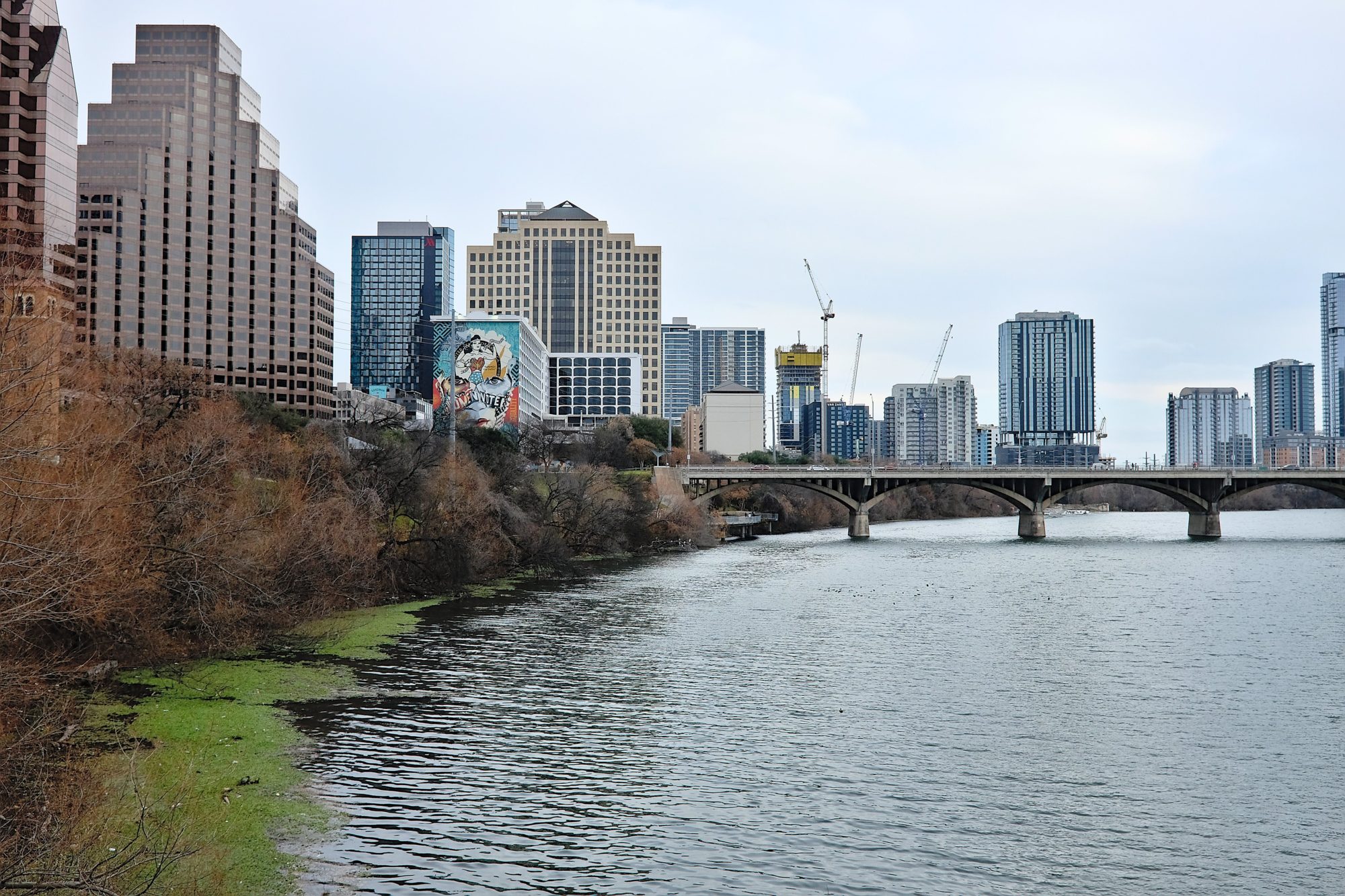 View of the Colorado River and Austin Skyline