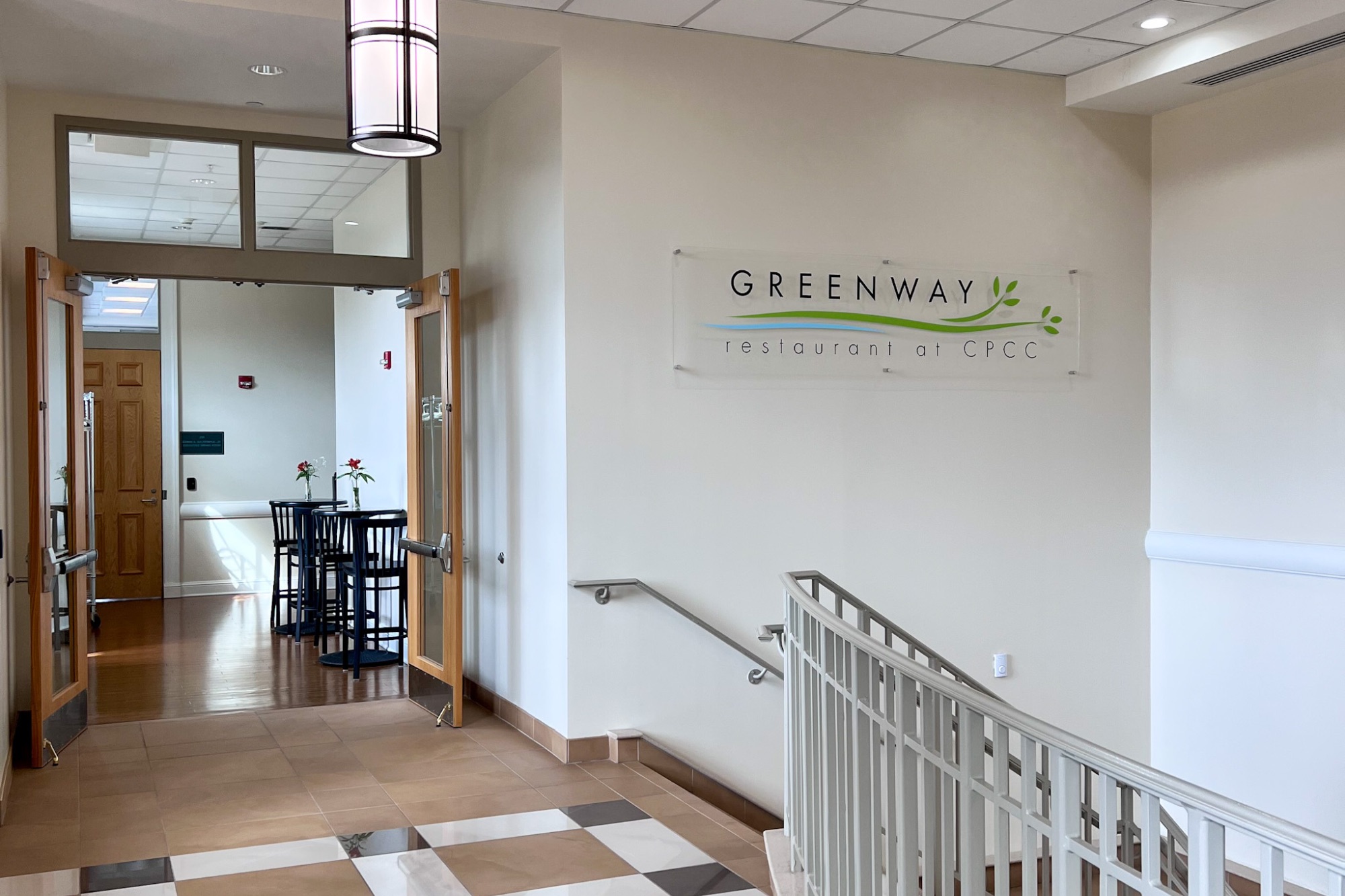 Entrance to Greenway Restaurant in Charlotte