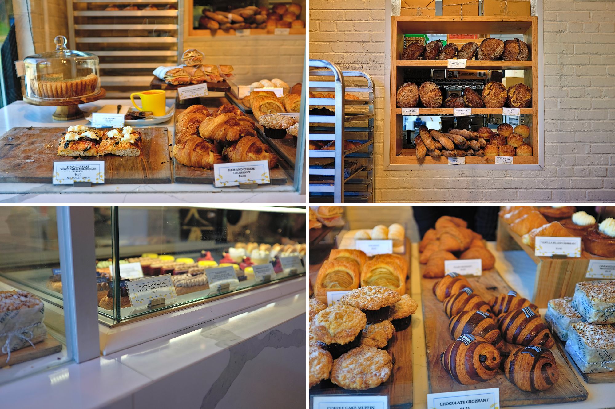 Tempting cases of pastries, breads, and sweets from Bobby Boy Bakeshop