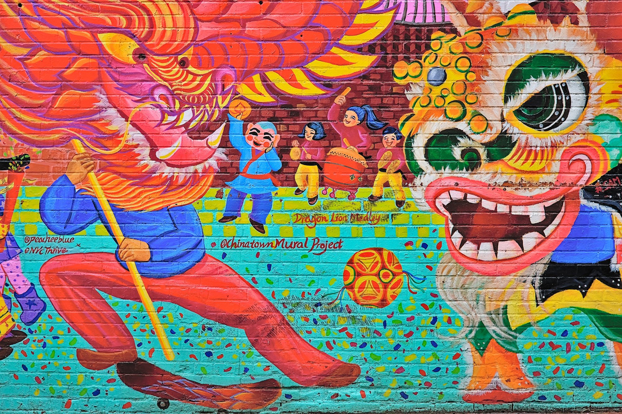 A mural in Chinatown