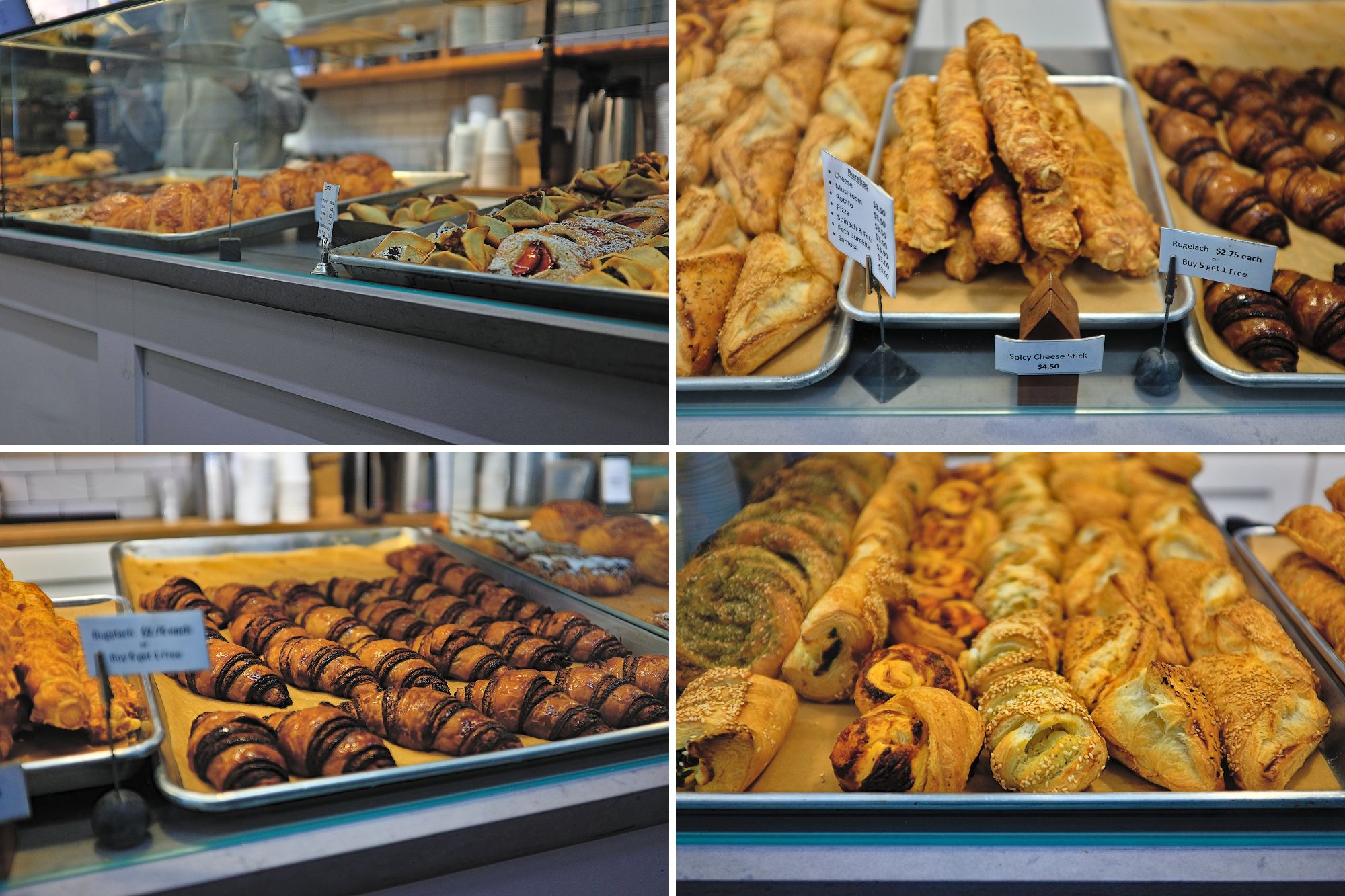 assorted pastries at Michaeli Bakery