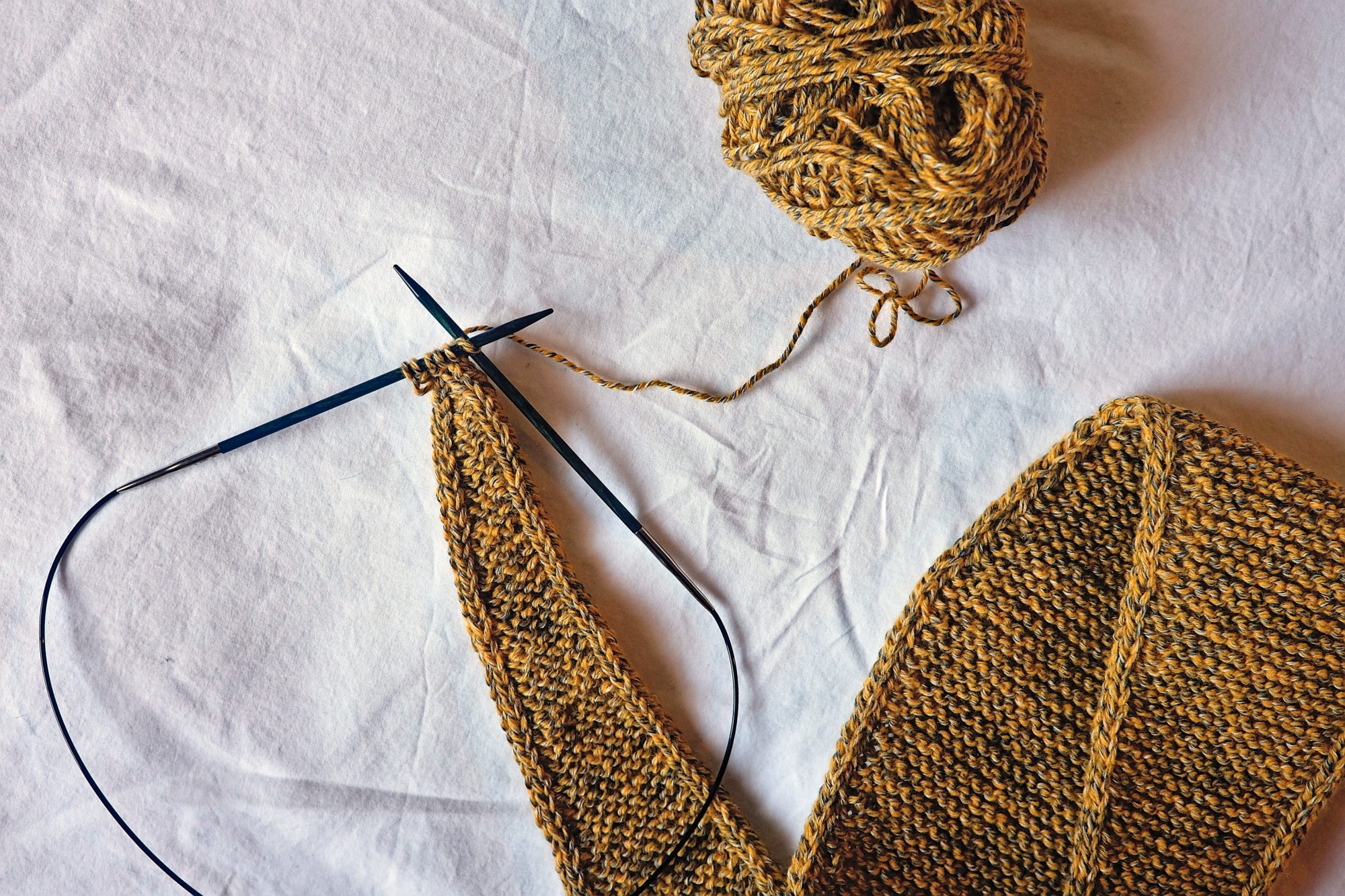 Knitting a Sophie Scarf with Truva yarn