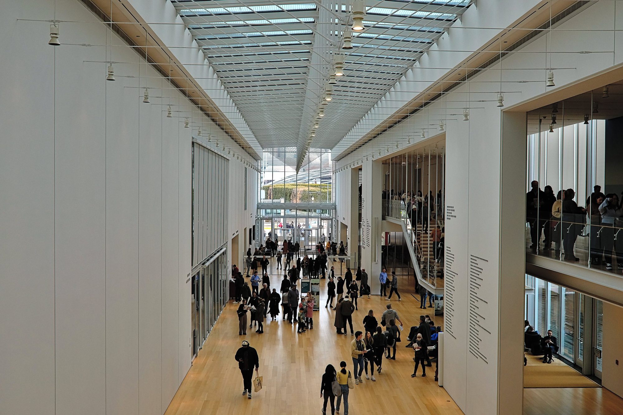 Visitors in the halls of the Art Institute of Chicago