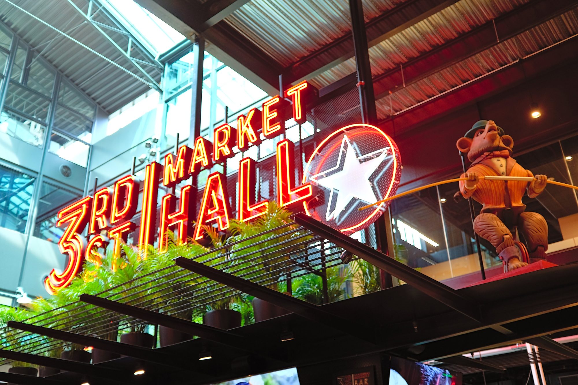 Sign at 3rd St. Market Hall