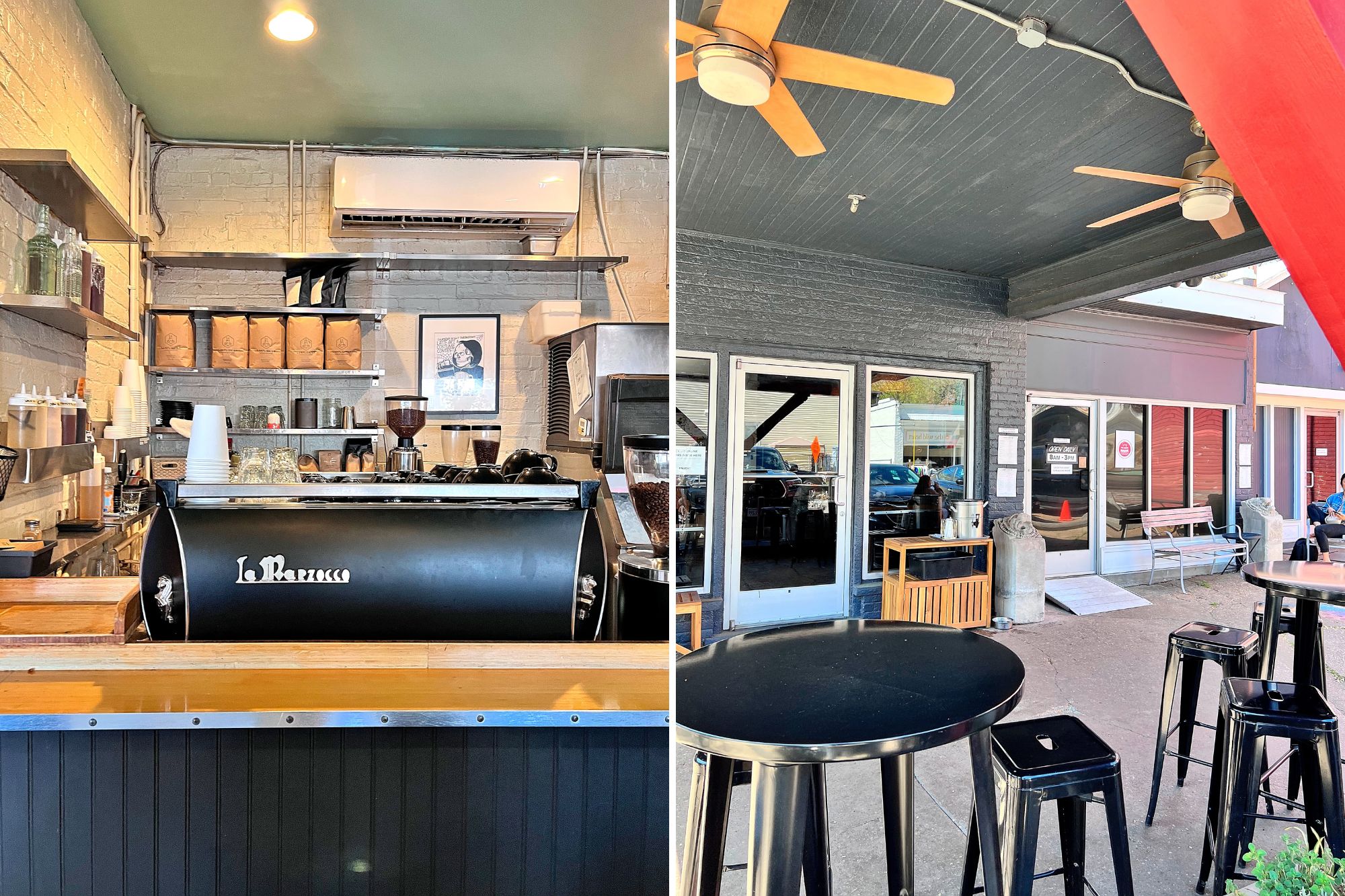 Interior and exterior at Lamplighter