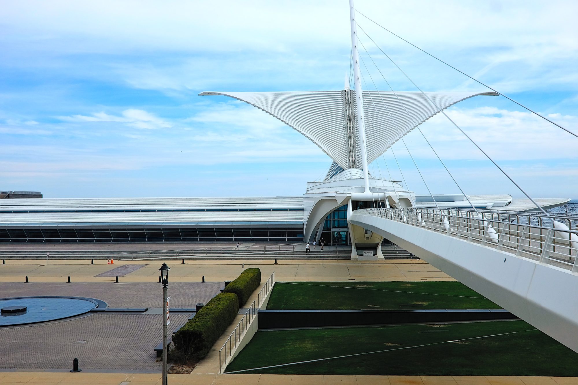 View of the Milwaukee Art Museum's wings