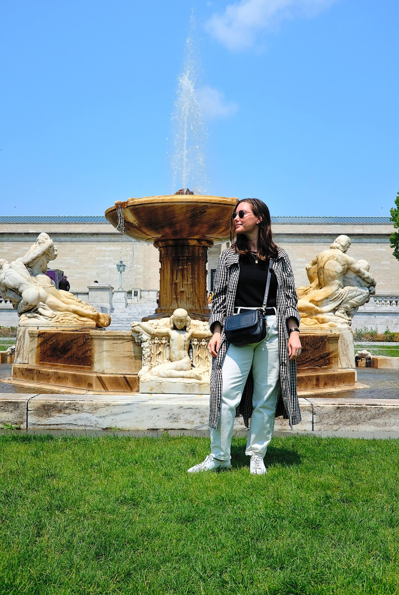 Alyssa on the lawn at The Cleveland Museum of Art