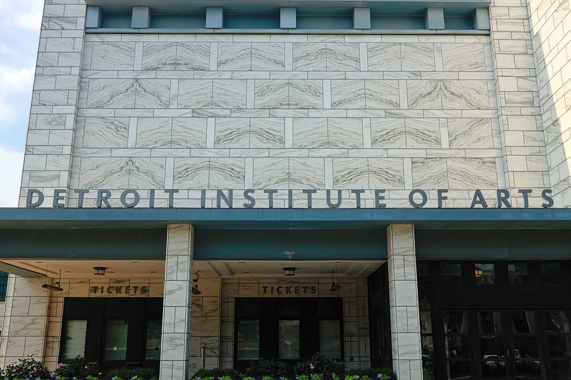 Entrance to the Detroit Institute of Arts