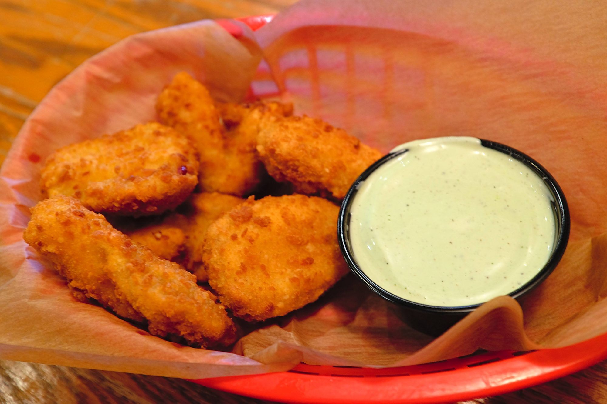 A basket of pepper poppers