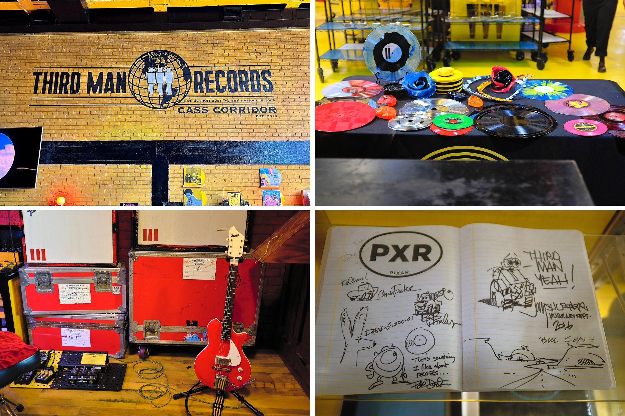 Scenes around Third Man Records in Detroit