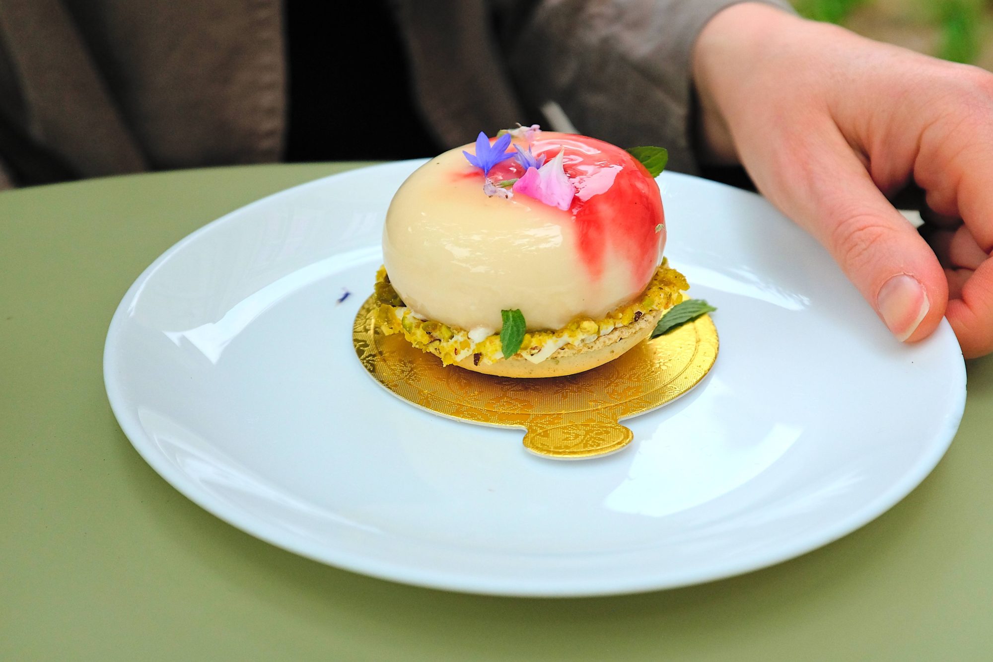 An entremet at Warda Pâtisserie