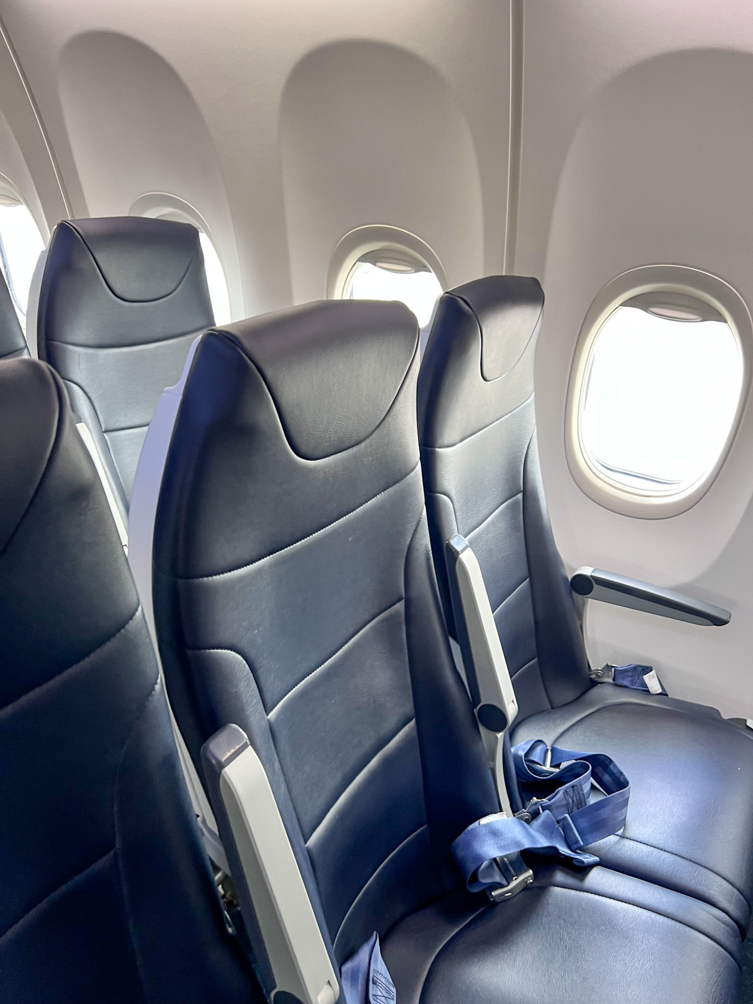 Empty seats on an Avelo flight