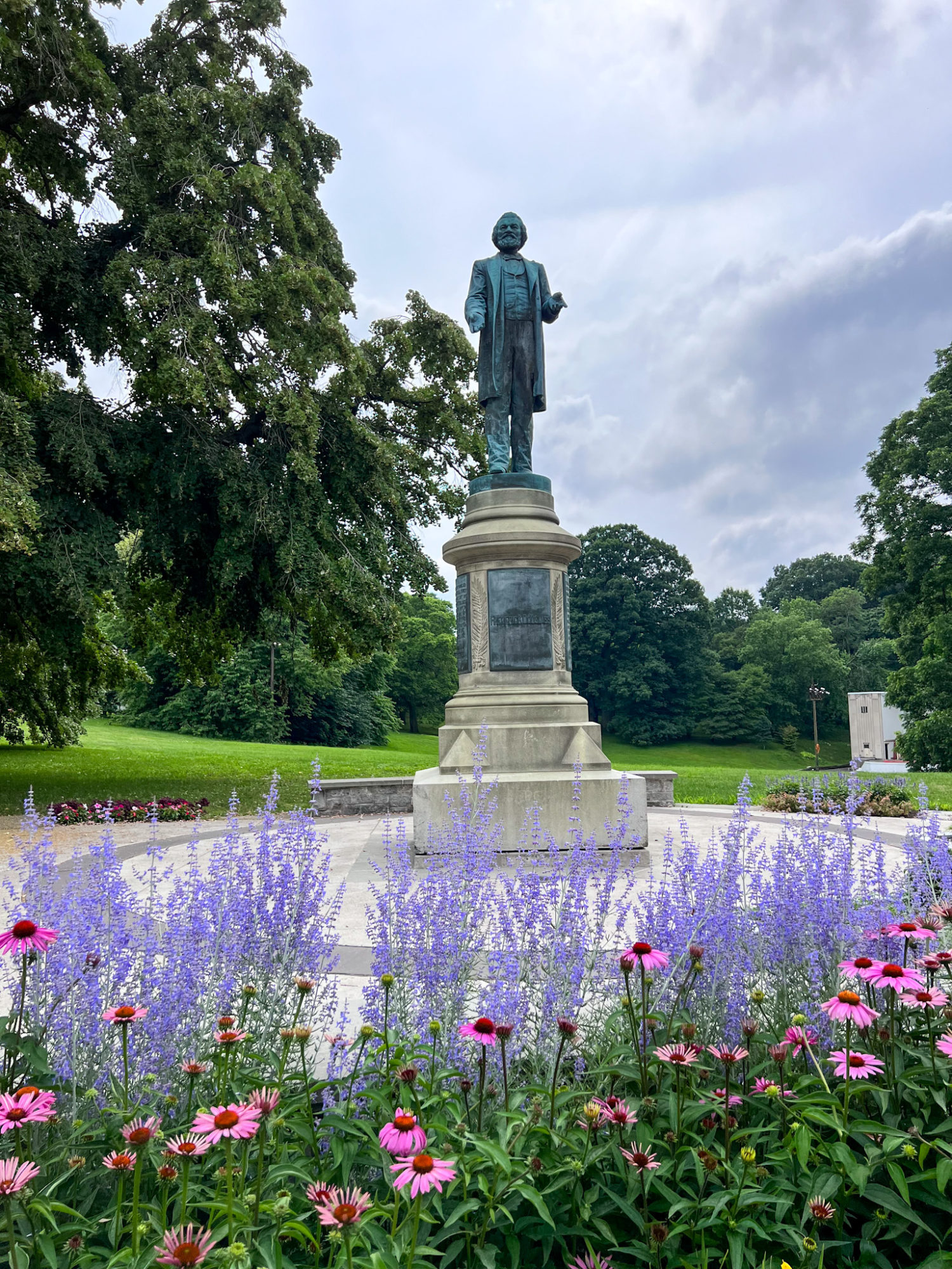 A statue of Frederick Douglass