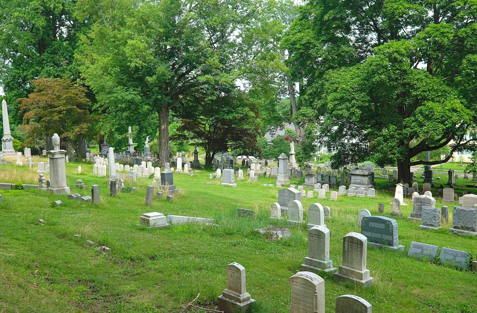 Headstones at Mount Hope Cemetery