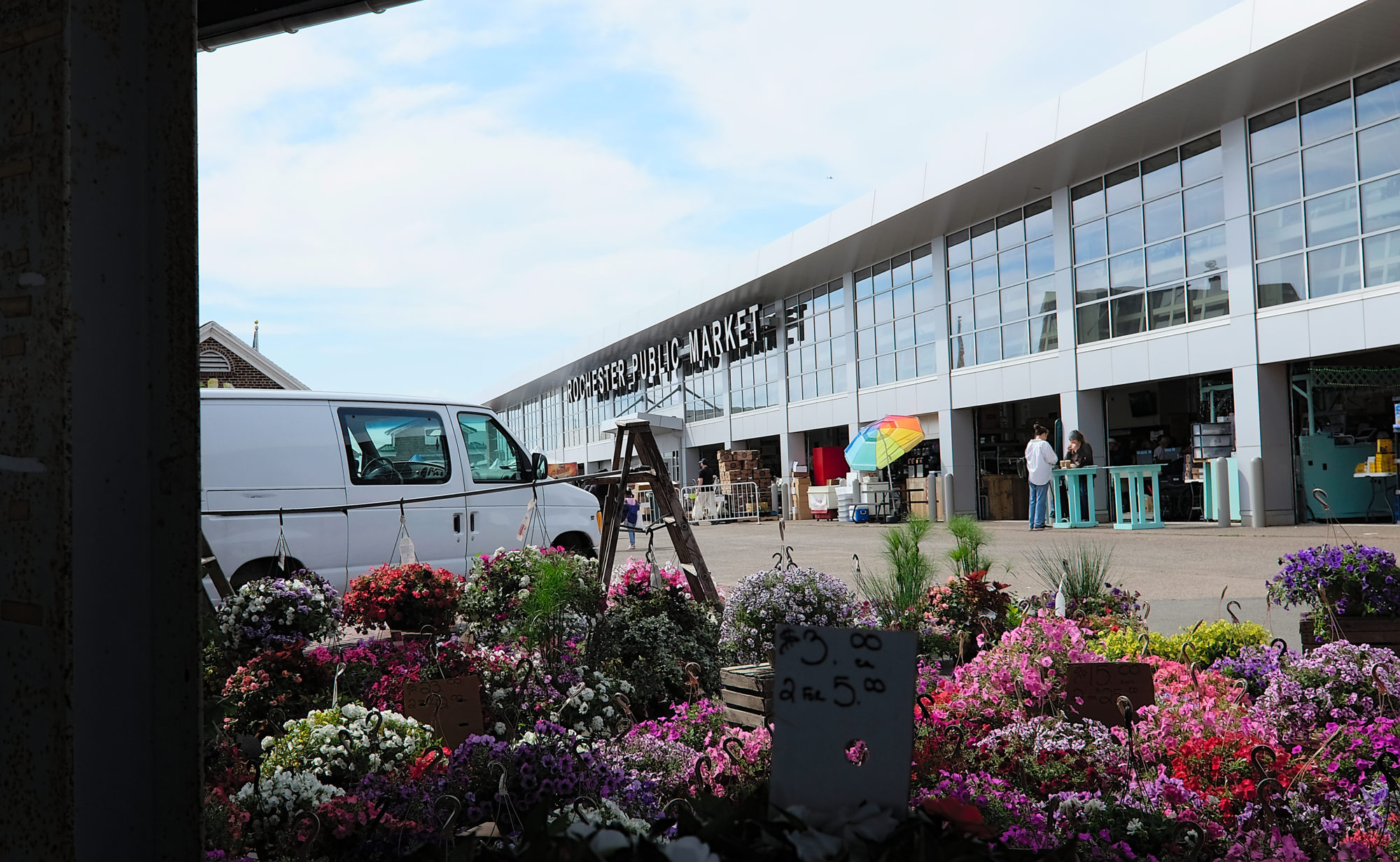 A market building at the Rochester Public Market