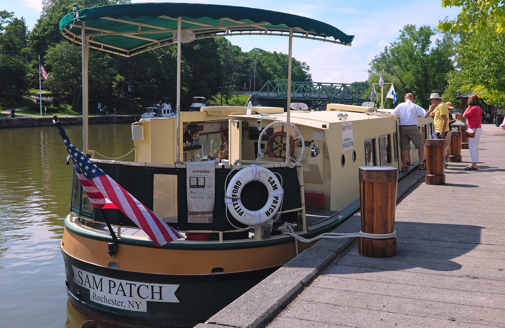 The Sam Patch Boat on the Erie Canal