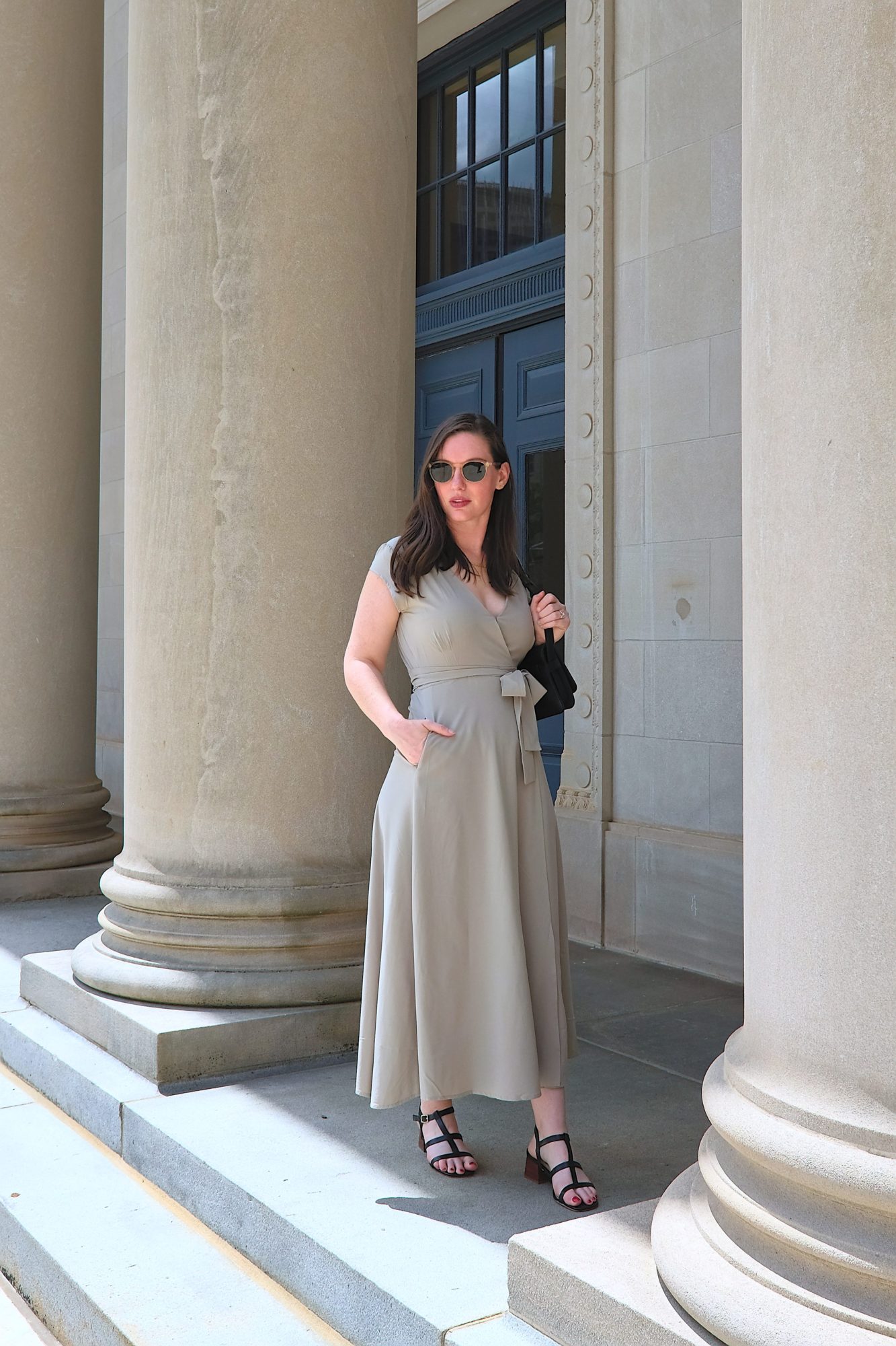 A Dress with Hidden Pockets: A Review of The Roma Wrap Dress from wayre