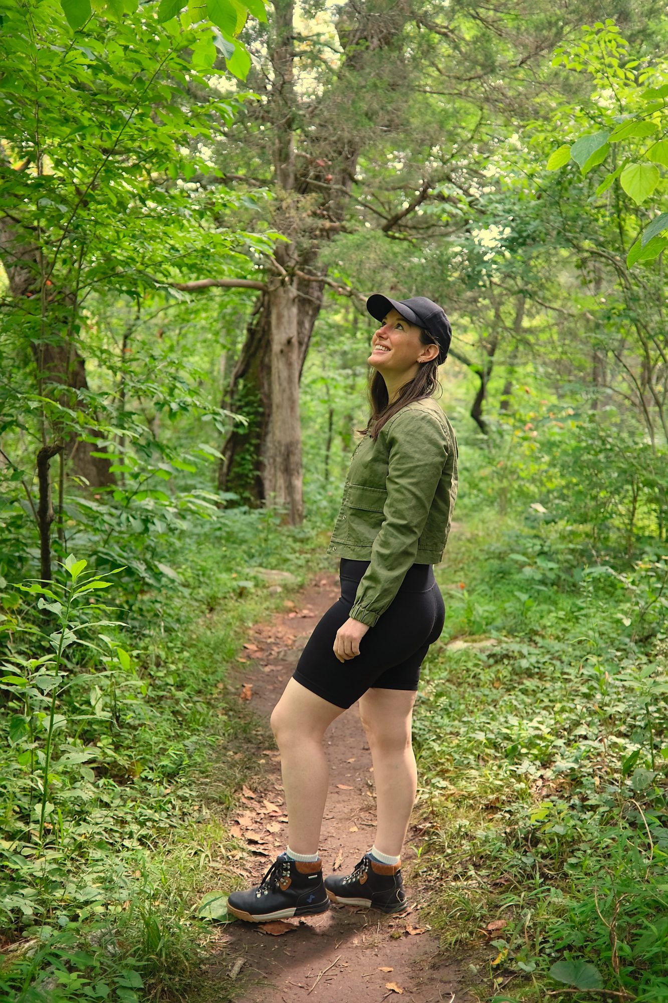 Alyssa on a trail near Hinton, West Virginia