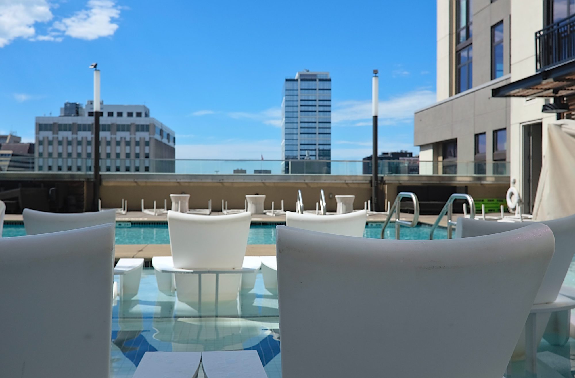 Chairs in the pool at Kimpton Aertson