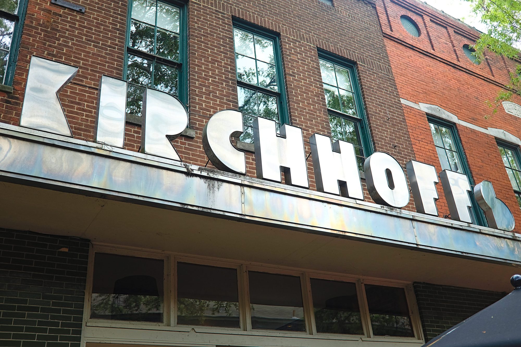The sign for Kirchhoff's in Paducah