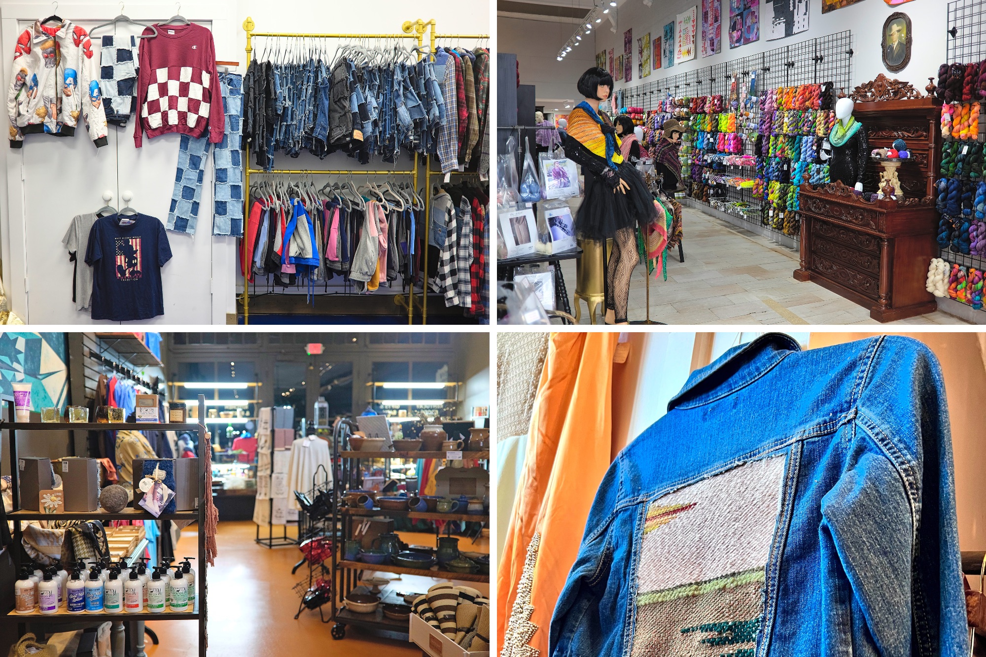 Four images of Paducah shops