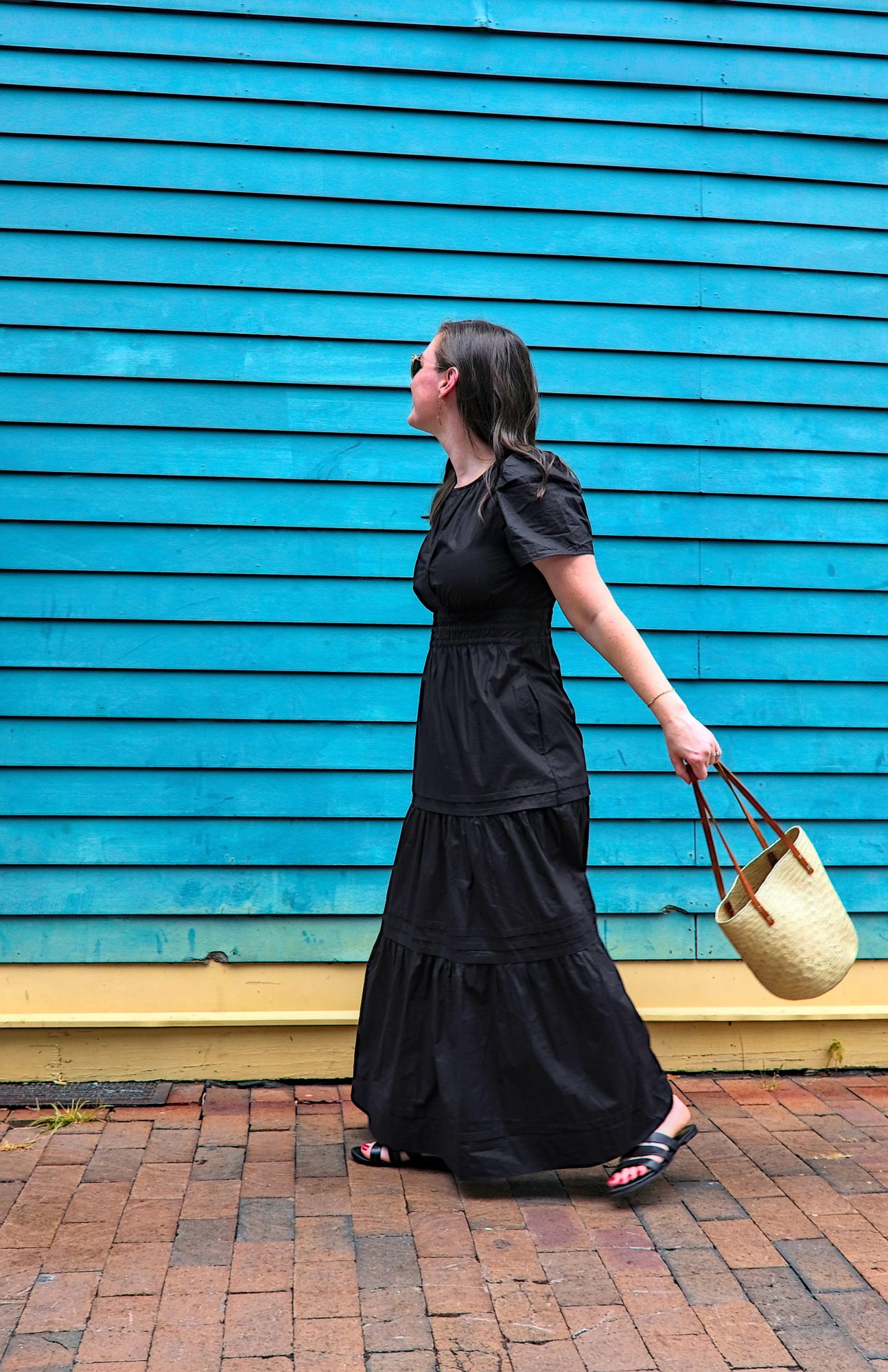 Trick or Chic: An Honest Review of Quince's Cotton Tiered Maxi Dress