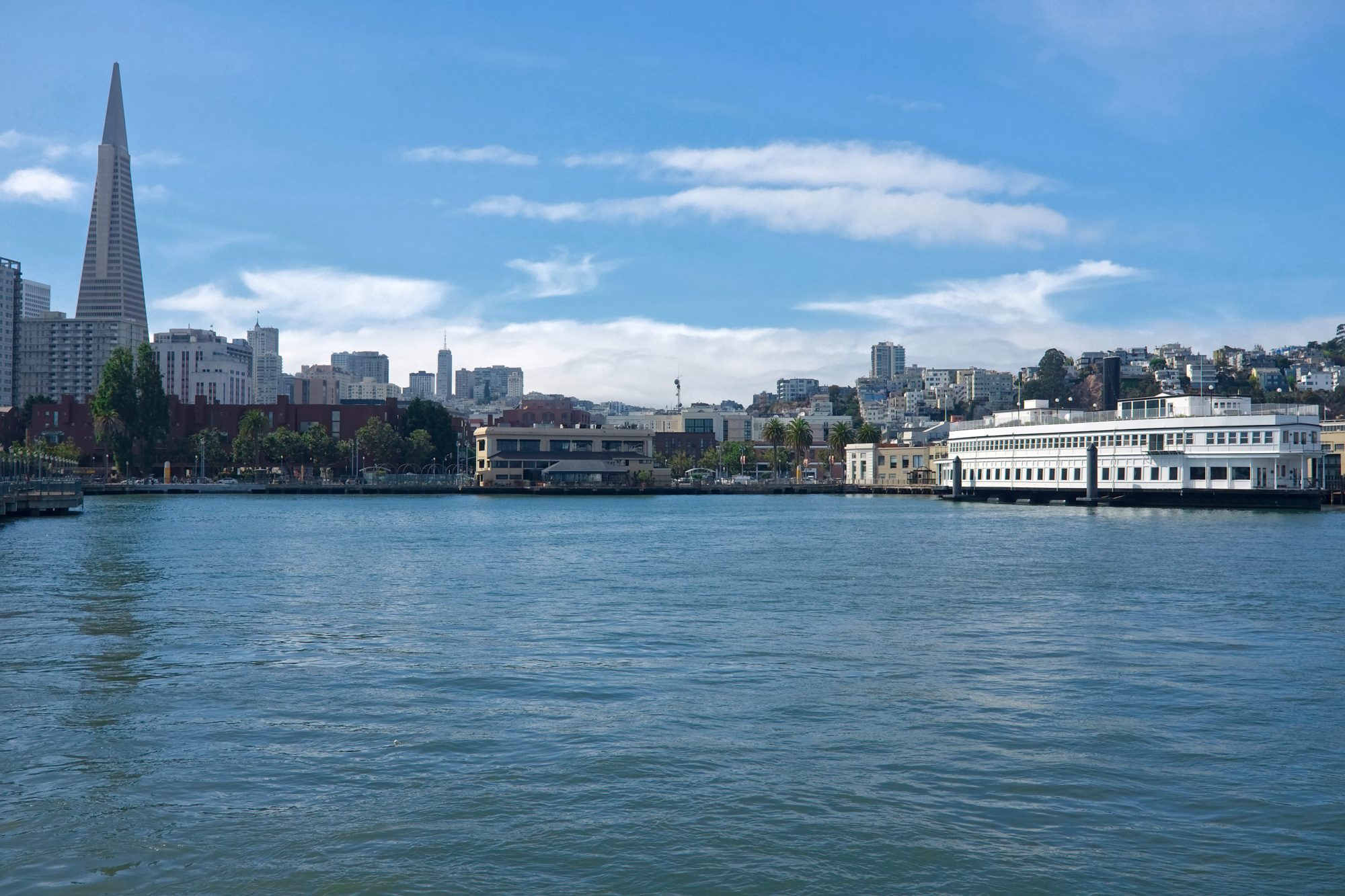 View of San Francisco from one of the city's piers