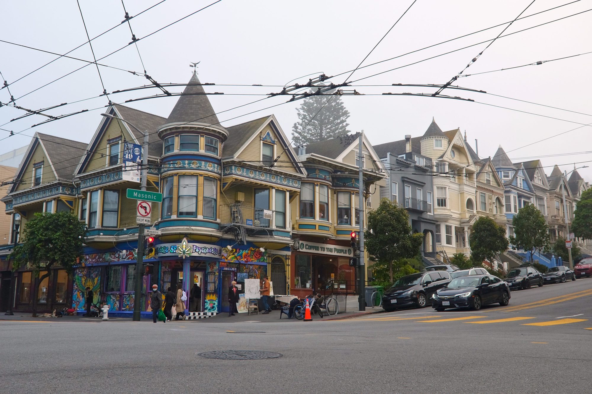 Bright buildings in Haight-Ashbury