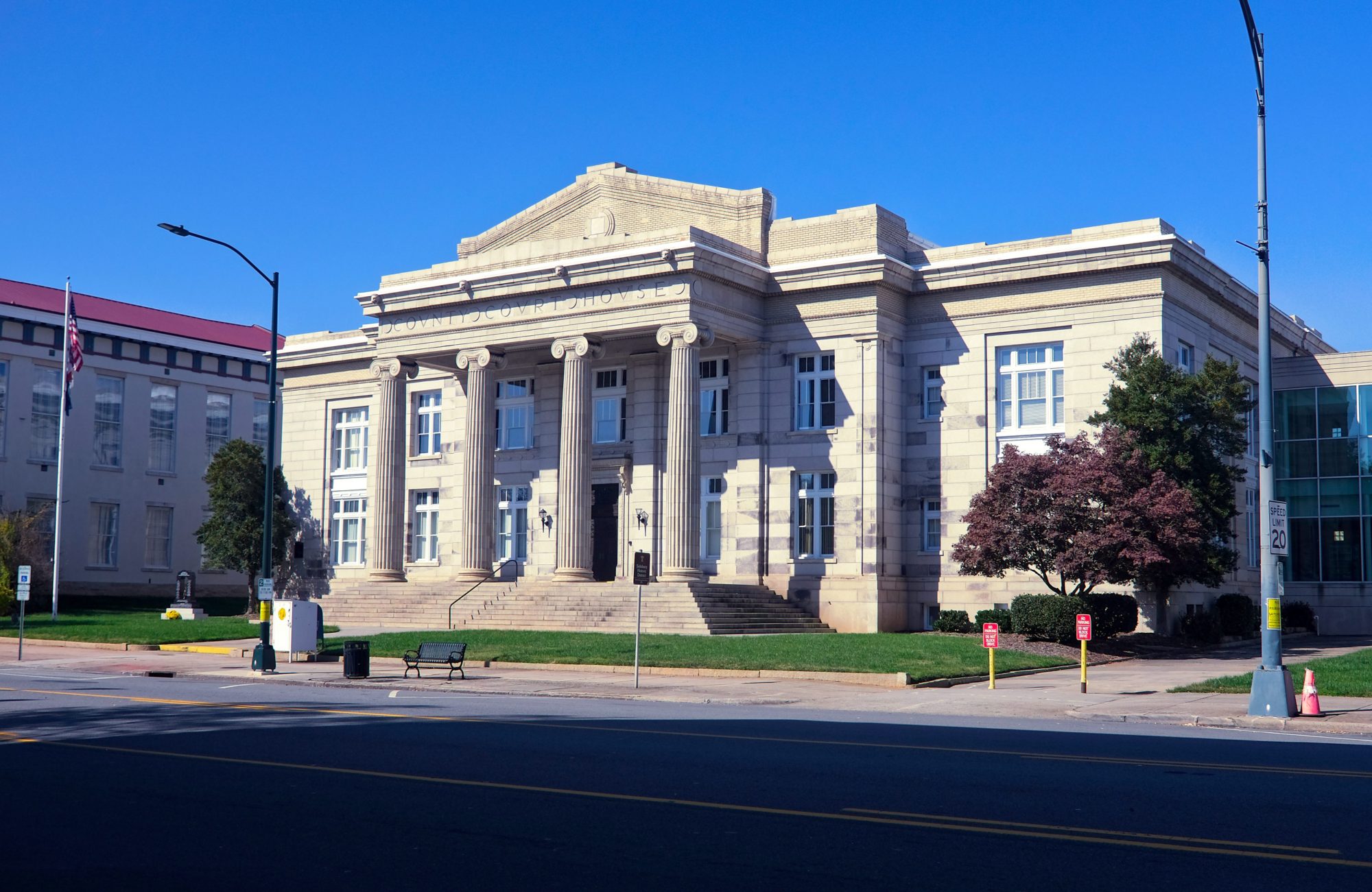 Exterior of the courthouse in Salisbury, NC
