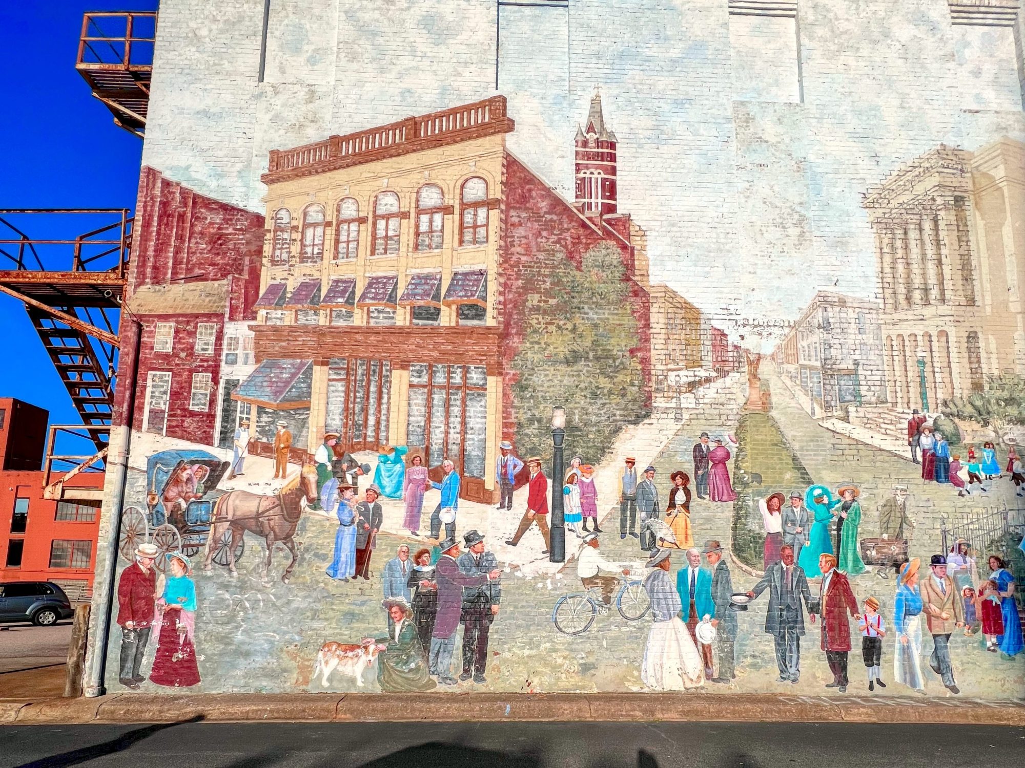 A mural of downtown Salisbury