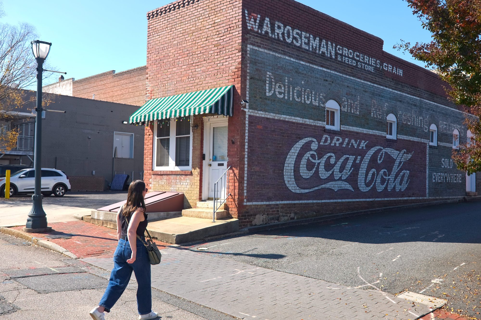 Alyssa walks in downtown Salisbury