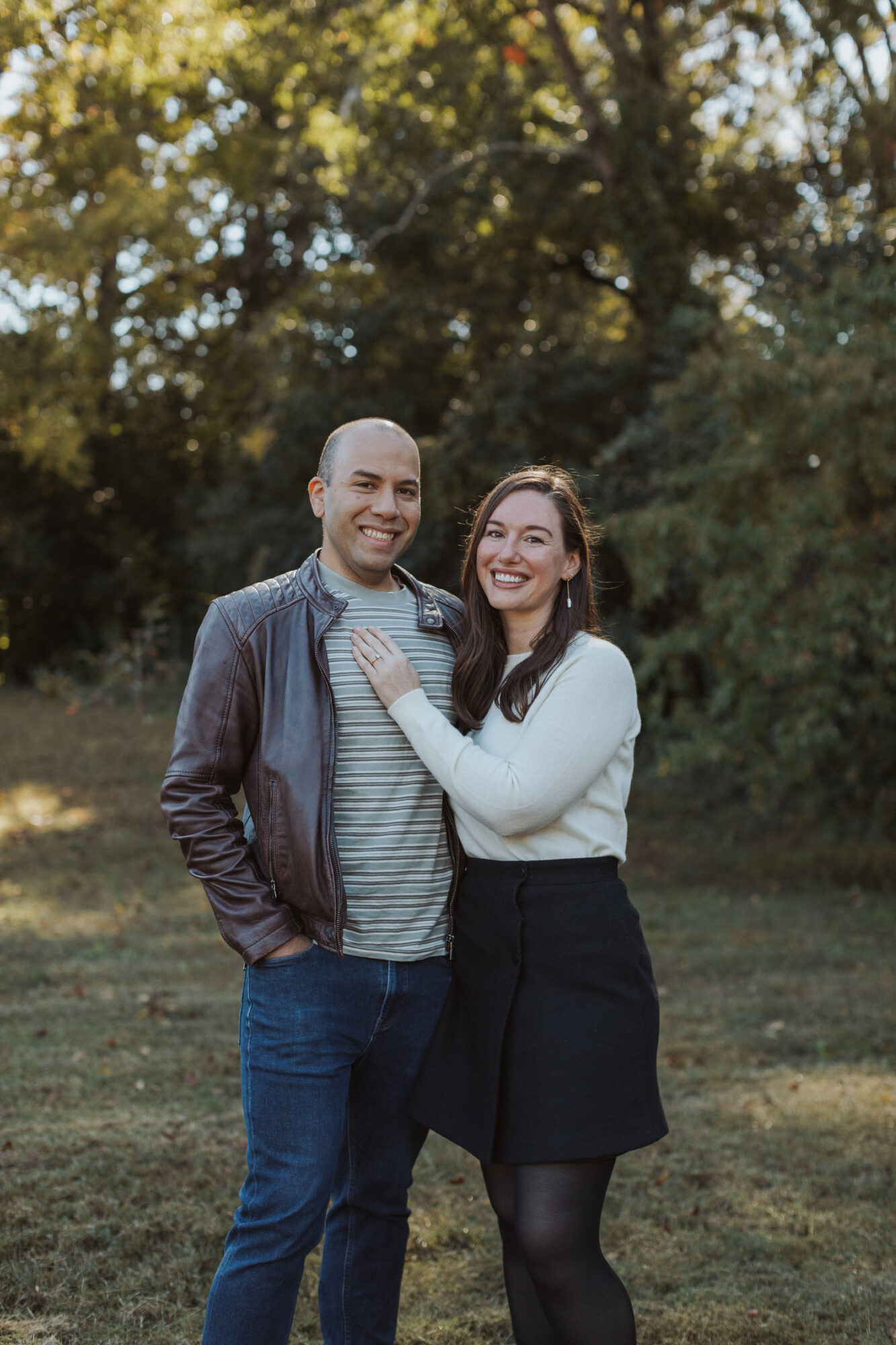 Alyssa and Michael in a field