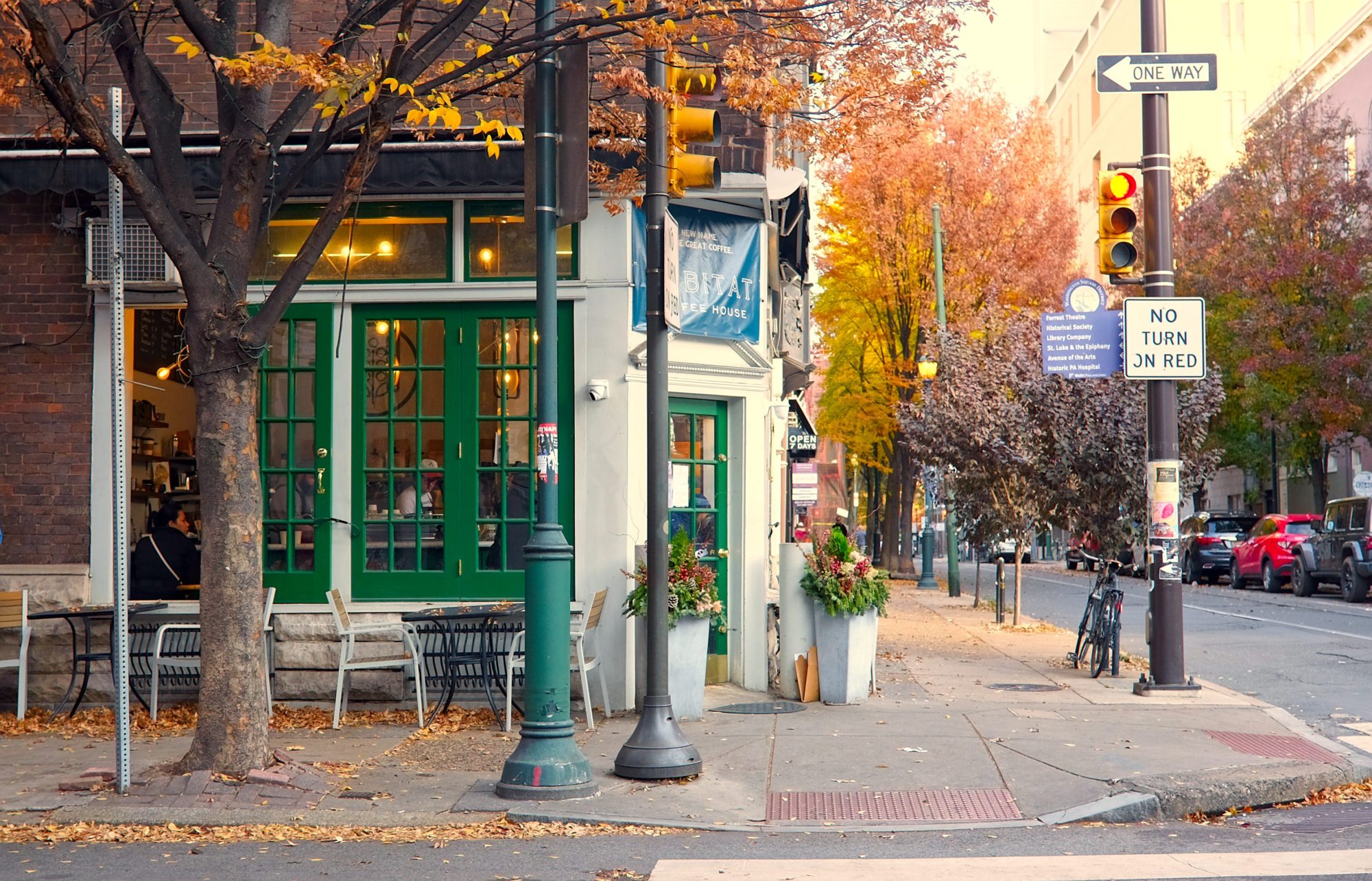 Exterior of Habitat Coffee House in Philadelphia