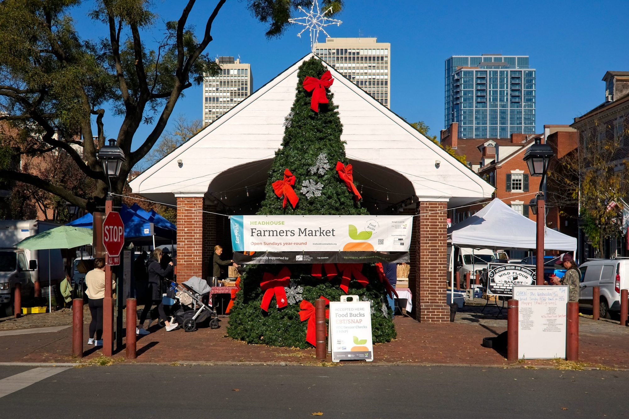 Exterior of the Headhouse Farmers’ Market in Philadelphia