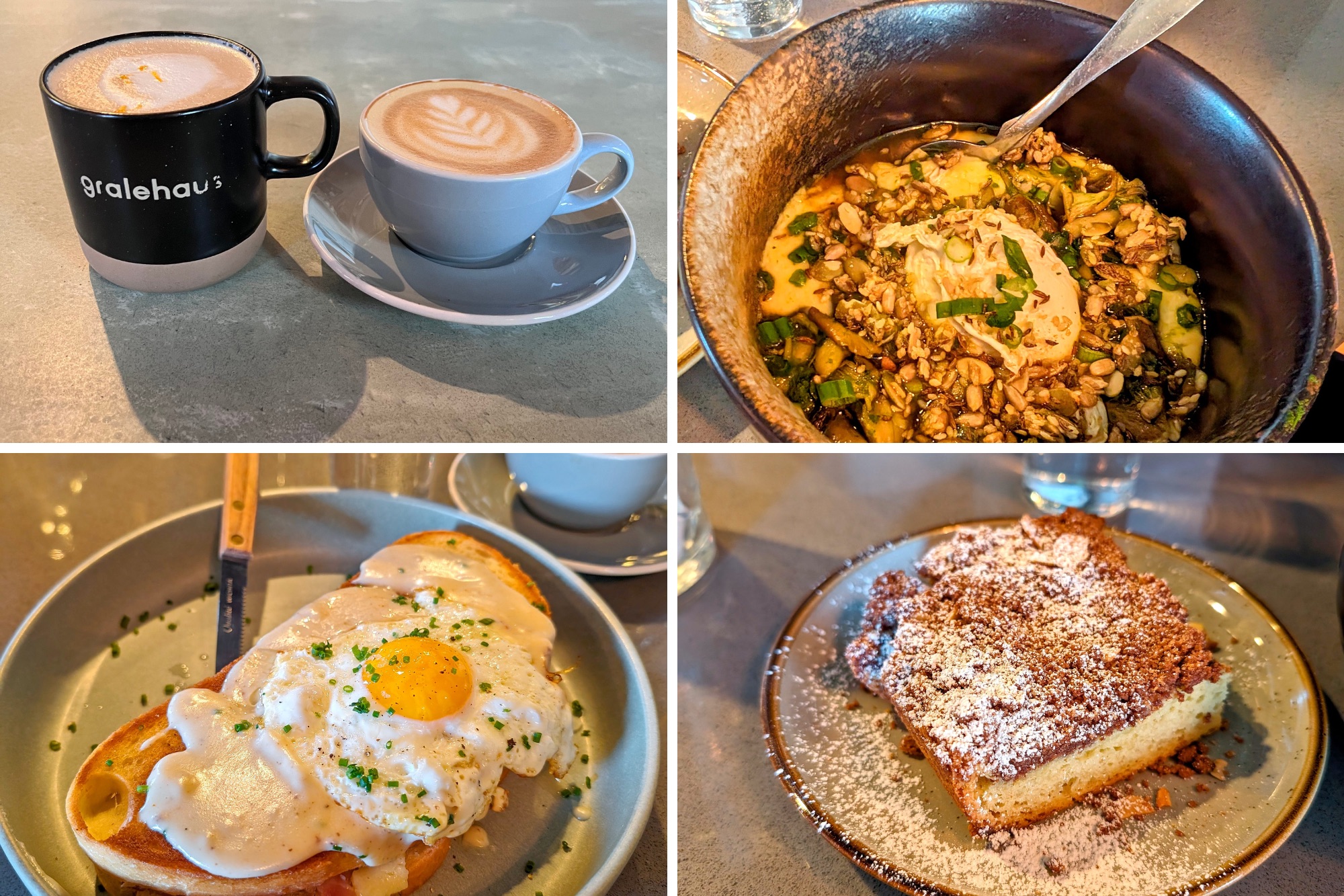 Four images from breakfast at Gralehaus