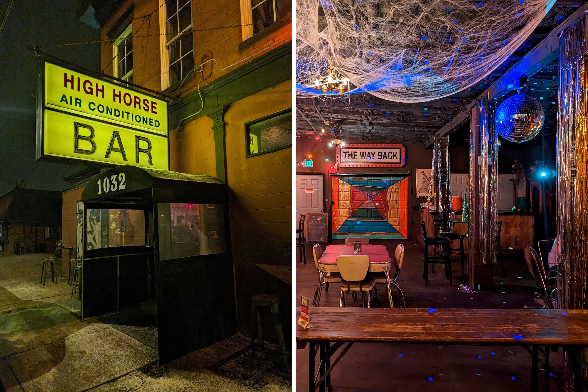 Interior and Exterior of High Horse Bar Louisville